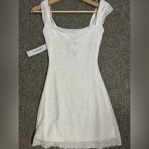 White Princess Polly Mini Dress